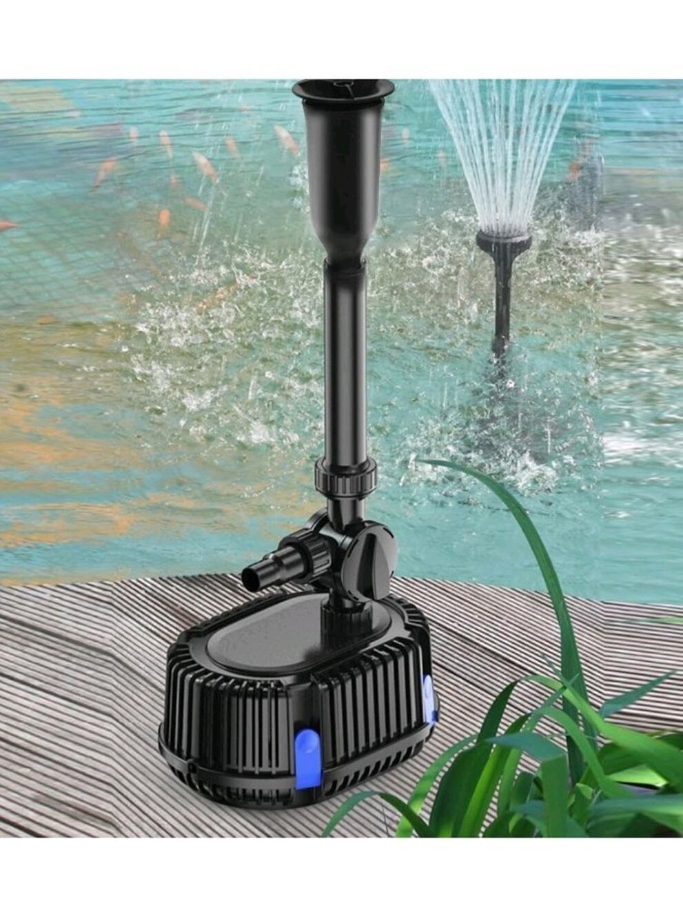Pond Filter with Pump Fountain Kits, Submersible,400GPH 110V Corded Electric
